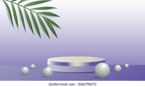 Resumen de fondo para la pantalla del producto, fondo de podio, 3d podio para presentación, ilustración 3d Vector EPS 10