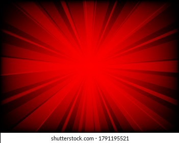 fondo abstracto de fondo rojo y oscuro fondo de líneas radiales
