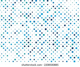Abstract backdrop with squares of different scales and shades of blue colour. Vector illustration
