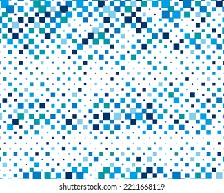 Abstract backdrop with squares of different scales and shades of blue colour. Vector illustration