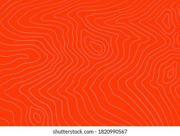 Abstract Backdrop with Stylized Salmon Fish Fillet Linear 
Texture. Vector Background for Fish Packaging, Sushi Restaurants and Menu Design