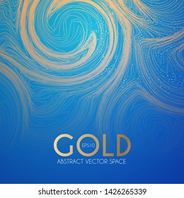 Abstract Backgdround with Light Fluid Wave Texture. Bright Motion Space.