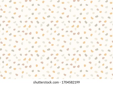 Abstract backgound texture contain with free form dot color on beige color. Feeling comfy and cozy background. Pastel earth tone color texture for print on paper or fabric. 