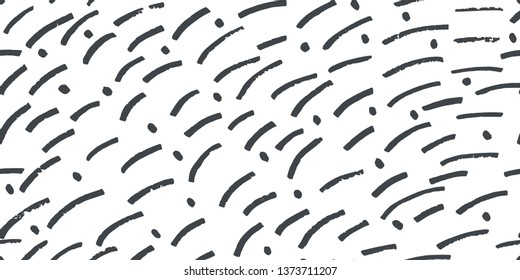 Abstract backgraund in style Doodle. Grey circles and brush marker on a white background. baby background