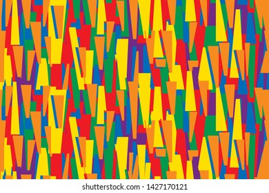 Abstract backgraund with triangles colors flag LGBT.LGBT gay and lesbian pride symbols, star, heart. Icons template. Modern flat vector illustration stylish design postcard,card,poster,banner.