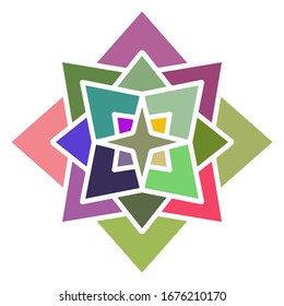 Abstrakter Backgraund.Multicfarbener Ornament für Design.
