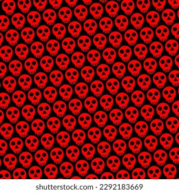 abstract backgrond with a red skull motif.