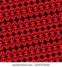 abstract backgrond with a red skull motif.