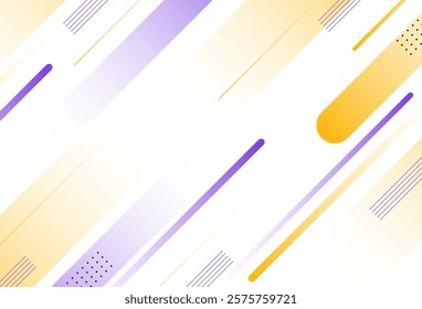 Abstract backgrond,purple and yellow geometric effect abstarct background line.shape.vector.eps 10