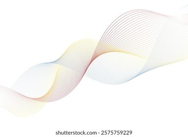 Abstract backgrond,yellow blue and red line wave effect abstarct background line.shape.vector.eps 10