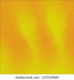 Abstract Backgroud Yellow Fur Texture