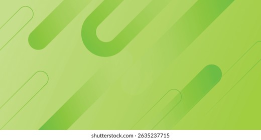 Fondo Abstractas. gradiente verde con forma y línea de elemento superpuestas. Vector EPS 10