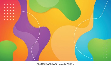 abstrato fundo gradiente colorido fluido design. banner, modelo e cartaz.