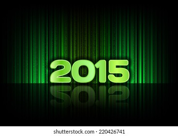 Abstract background 2015. Vector symbol of New Year.