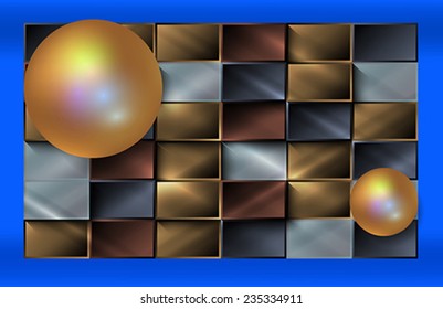 The abstract background
