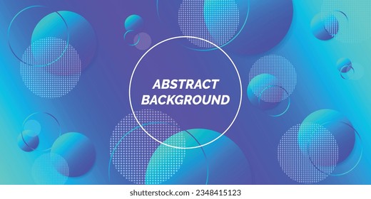 Fondo abstracto con 3d bolas composición geométrica azul, plantilla moderna para sitio web, arte de banner, diseño de afiches, vector