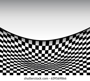 Patrón 3D de fondo abstracto en blanco y negro, ilustración vectorial.