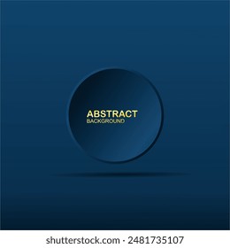 Abstract Background with 3d circle dark blue paper cut layers
