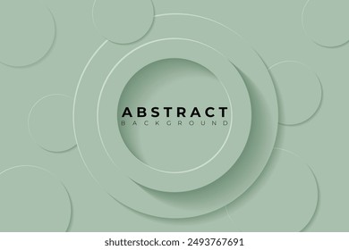 Fondo Abstractas con 3d círculo gris lima verde papercut layer, Ilustración vectorial
