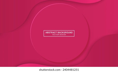 Abstract Background with 3d circle purple burgundy papercut layer