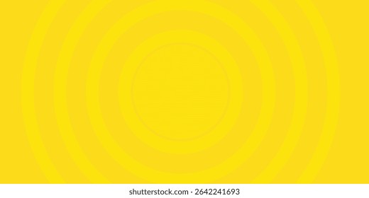 Abstract Background with 3d circle vivid yellow papercut layer, vector illustration