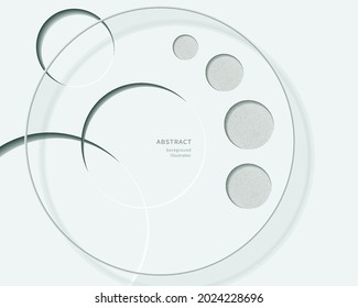 Abstract background with 3d circles.