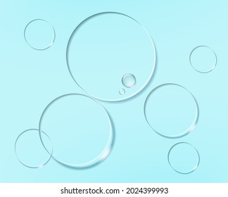 Abstract background with 3d circles.