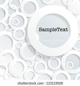 Abstract Background 3d Circles - vector eps10