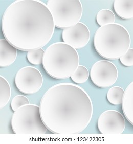 Abstract Background 3d Circles - vector eps10