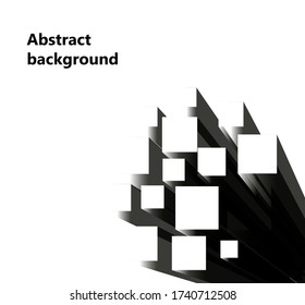 Abstract background with 3d cubes