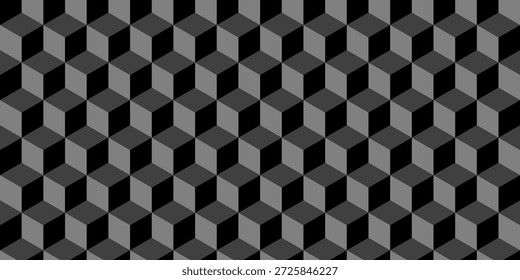 Fondo Abstractas, cubos 3D, textura negra. EPS.10