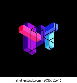 Abstract background. 3d cubes, cubic elements and blocks. Techno or business concept for wallpaper, banner, background, landing page
