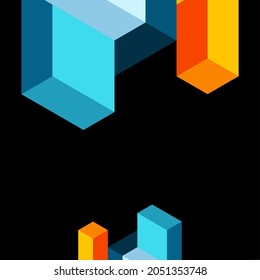 Antecedentes abstractos. 3 d cubos, elementos cúbicos y bloques. Concepto técnico o empresarial para fondo de pantalla, banner, fondo, página de inicio