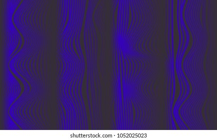 Abstract Background with 3d Effect in Futuristic Style. Illustration for Music Poster. Trendy Background with Wavy Stripes and Gradient for Web Design, Presentation, Wallpaper, Banner, Covers.