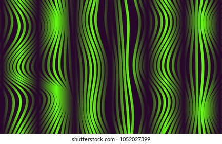 Abstract Background with 3d Effect in Futuristic Style. Illustration for Music Poster. Trendy Background with Wavy Stripes and Gradient for Web Design, Presentation, Wallpaper, Banner, Covers.