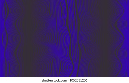 Abstract Background with 3d Effect in Futuristic Style. Illustration for Music Poster. Trendy Background with Wavy Stripes and Gradient for Web Design, Presentation, Wallpaper, Banner, Covers.