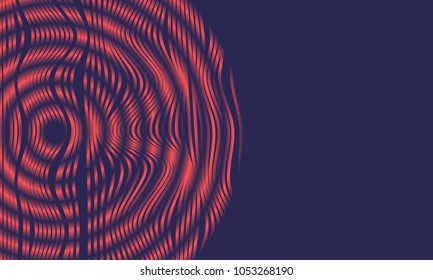 Abstract Background with 3d Effect in Futuristic Style. Metal Grid. Trendy Background with Wavy Stripes and Gradient for Web Design, Presentation, Poster, Wallpaper, Banner, Illustrations, Covers.