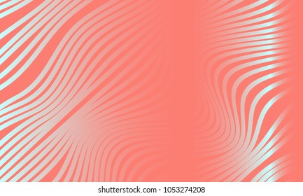 Abstract Background with 3d Effect in Futuristic Style. Metal Grid. Trendy Background with Wavy Stripes and Gradient for Web Design, Presentation, Poster, Wallpaper, Banner, Illustrations, Covers.