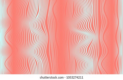 Abstract Background with 3d Effect in Futuristic Style. Metal Grid. Trendy Background with Wavy Stripes and Gradient for Web Design, Presentation, Poster, Wallpaper, Banner, Illustrations, Covers.
