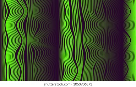 Abstract Background with 3d Effect in Futuristic Style. Metal Grid. Trendy Background with Wavy Stripes and Gradient for Web Design, Presentation, Poster, Wallpaper, Banner, Illustrations, Covers.