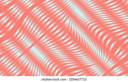 Abstract Background with 3d Effect in Futuristic Style. Metal Grid. Trendy Background with Wavy Stripes and Gradient for Web Design, Presentation, Poster, Wallpaper, Banner, Illustrations, Covers.