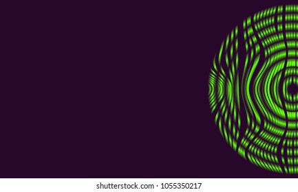 Abstract Background with 3d Effect in Futuristic Style. Metal Grid. Trendy Background with Wavy Stripes and Gradient for Web Design, Presentation, Poster, Wallpaper, Banner, Illustrations, Covers.