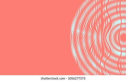 Abstract Background with 3d Effect in Futuristic Style. Metal Grid. Trendy Background with Wavy Stripes and Gradient for Web Design, Presentation, Poster, Wallpaper, Banner, Illustrations, Covers.
