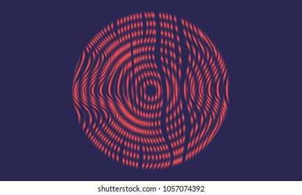 Abstract Background with 3d Effect in Futuristic Style. Metal Grid. Trendy Background with Wavy Stripes and Gradient for Web Design, Presentation, Poster, Wallpaper, Banner, Illustrations, Covers.