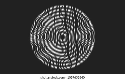Abstract Background with 3d Effect in Futuristic Style. Metal Grid. Trendy Background with Wavy Stripes and Gradient for Web Design, Presentation, Poster, Wallpaper, Banner, Illustrations, Covers.