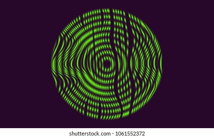 Abstract Background with 3d Effect in Futuristic Style. Metal Grid. Trendy Background with Wavy Stripes and Gradient for Web Design, Presentation, Poster, Wallpaper, Banner, Illustrations, Covers.