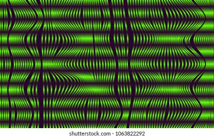 Abstract Background with 3d Effect in Futuristic Style. Metal Grid. Trendy Background with Wavy Stripes and Gradient for Web Design, Presentation, Poster, Wallpaper, Banner, Illustrations, Covers.