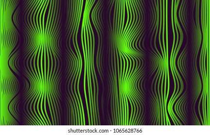 Abstract Background with 3d Effect in Futuristic Style. Metal Grid. Trendy Background with Wavy Stripes and Gradient for Web Design, Presentation, Poster, Wallpaper, Banner, Illustrations, Covers.