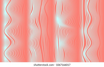 Abstract Background with 3d Effect in Futuristic Style. Metal Grid. Trendy Background with Wavy Stripes and Gradient for Web Design, Presentation, Poster, Wallpaper, Banner, Illustrations, Covers.
