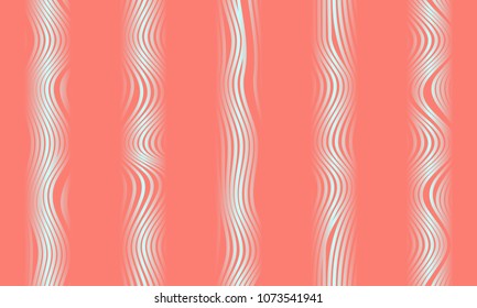 Abstract Background with 3d Effect in Futuristic Style. Metal Grid. Trendy Background with Wavy Stripes and Gradient for Web Design, Presentation, Poster, Wallpaper, Banner, Illustrations, Covers.
